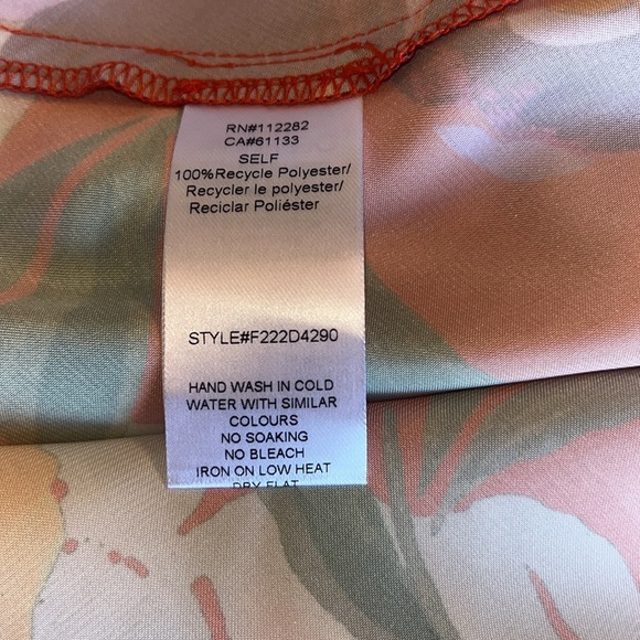 Adelyn Rae Faith Floral Front Slit Slip Dress - Picture 6 of 7